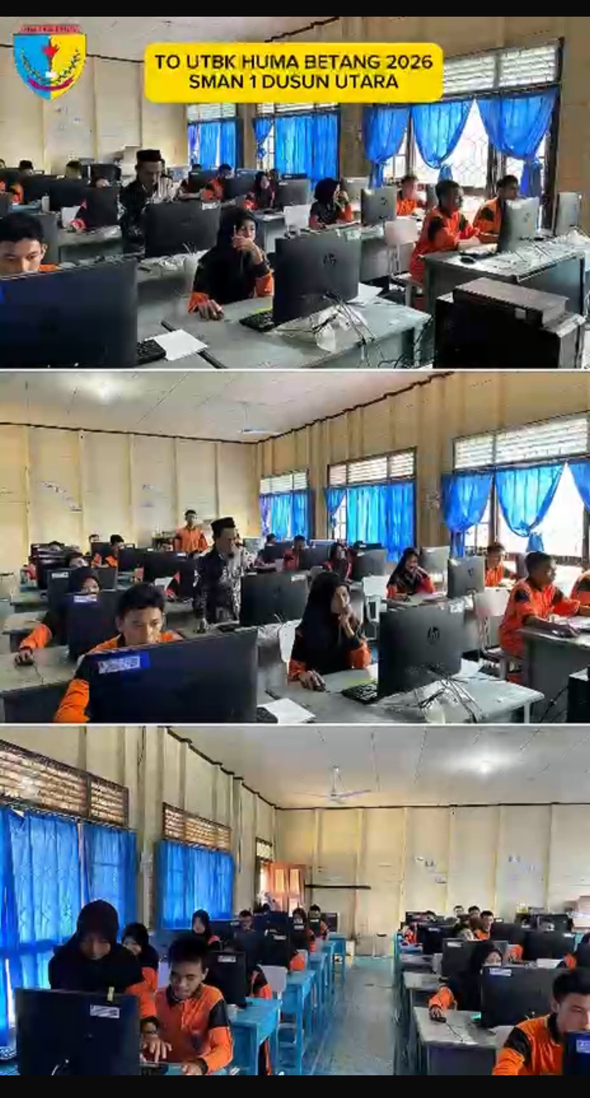 Persiapkan Generasi Emas, SMAN 1 Dusun Utara Berpatisipasi Try Out UTBK Huma Betang 2026