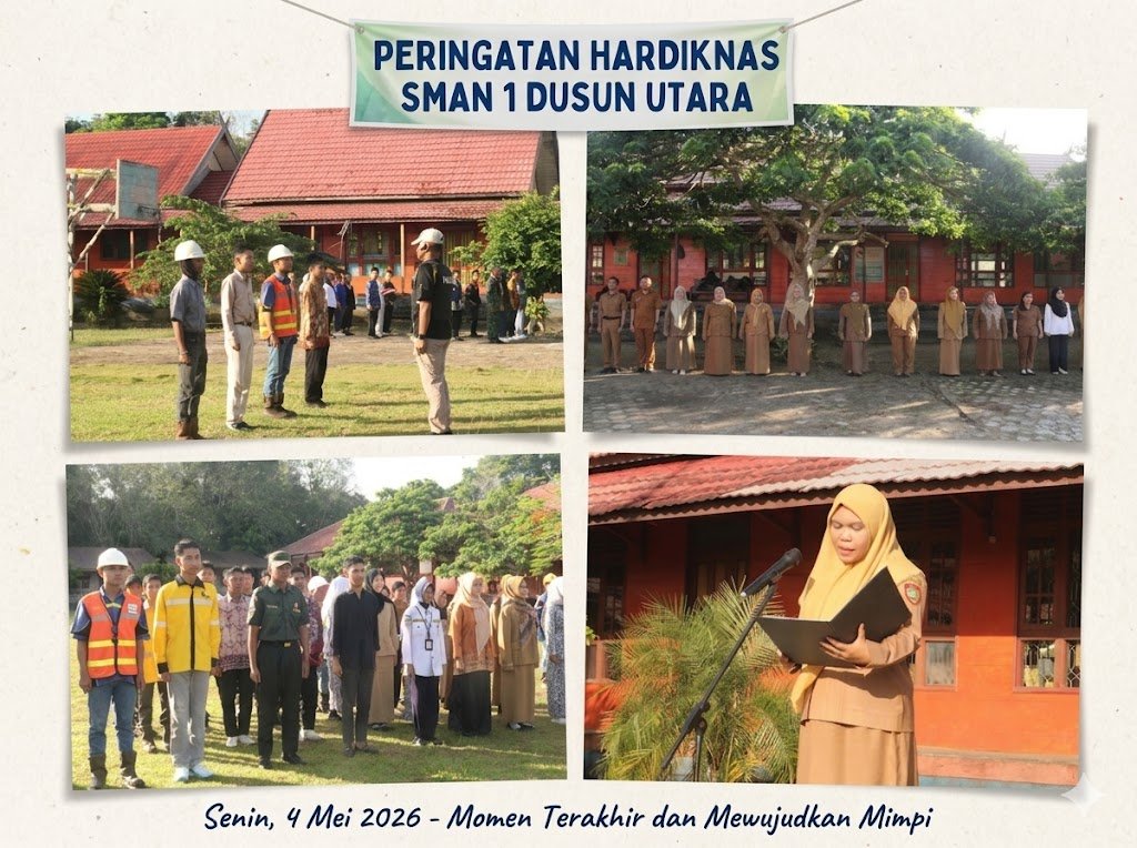 Warna-Warni Cita-Cita: Peringatan Hardiknas di SMAN 1 Dusun Utara