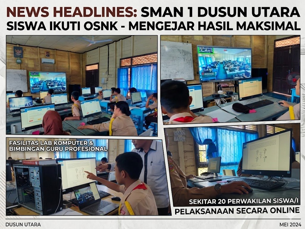 Sasar Hasil Maksimal, 20 Siswa SMAN 1 Dusun Utara Siap Berkompetisi di OSN-K secara Online
