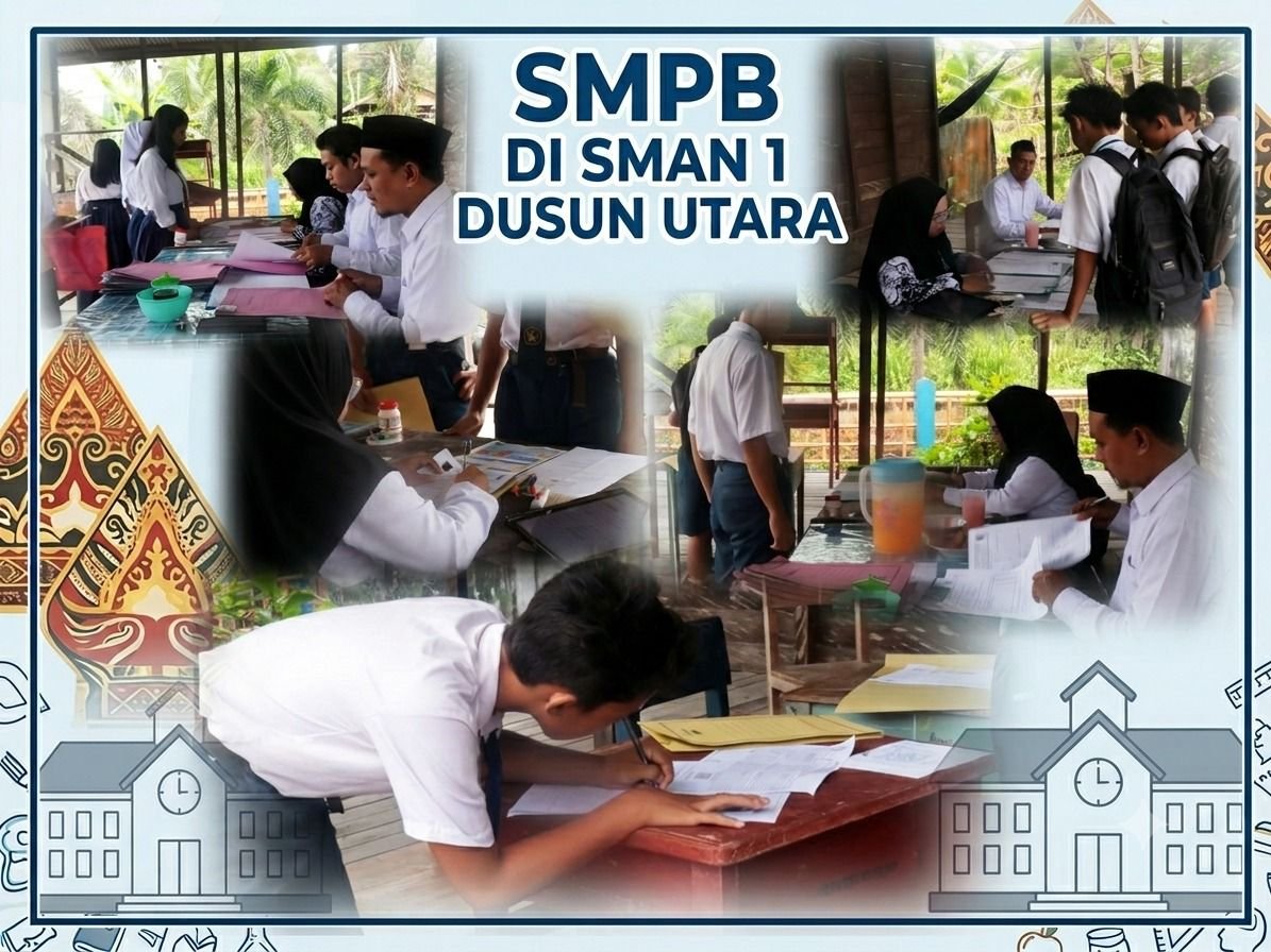 Antusiasme Tinggi, Puluhan Calon Siswa Baru Padati SPMB SMAN 1 Dusun Utara
