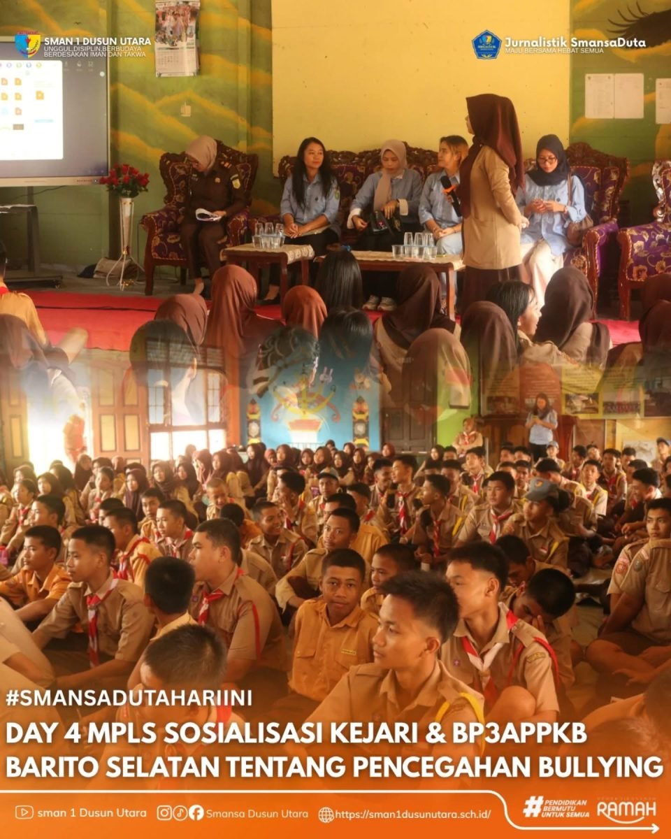 DP3APPKB Sambangi SMAN 1 Dusun Utara, Suarakan Setop Bullying dan Pernikahan Usia Anak