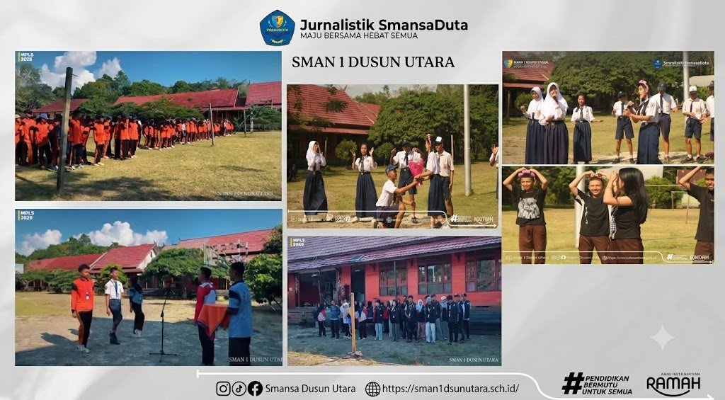 TUTUP KANGEN MPLS, SMAN 1 DUSUN UTARA GELAR UPACARA PENUTUPAN DAN PELEPASAN ATRIBUT PESERTA