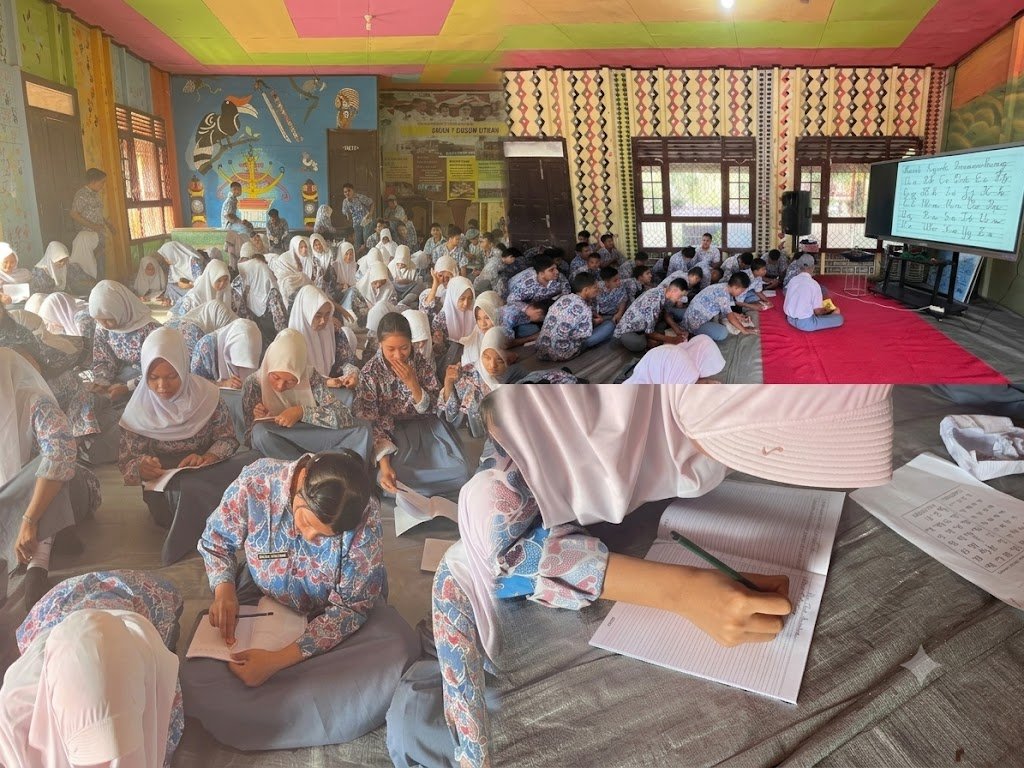 SMAN 1 DUSUN UTARA GELAR AKSI LITERASI MENULIS INDAH SEBAGAI AWAL TAHUN AJARAN