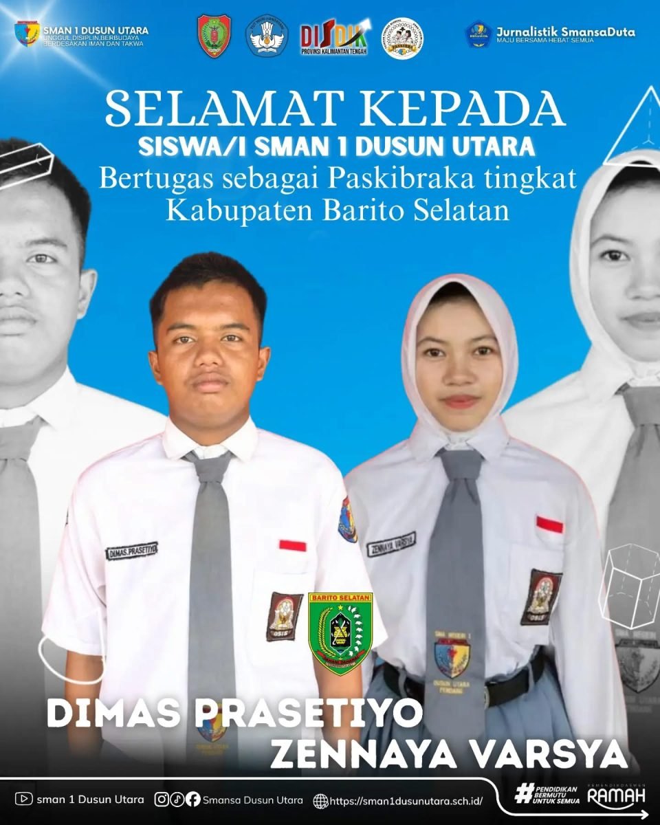 Dua Siswa SMAN 1 Dusun Utara Terpilih Menjadi Paskibraka Tingkat Kabupaten Barito Selatan